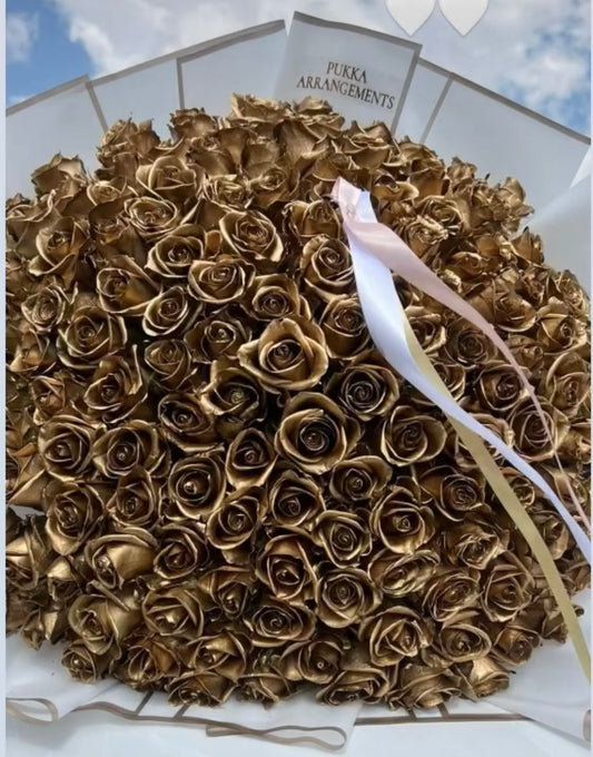 150 Gold Roses