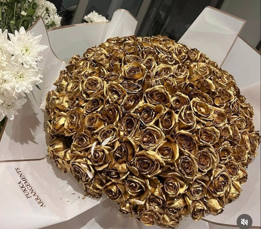 150 Gold Roses