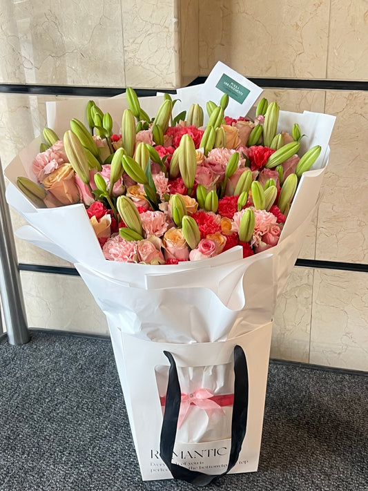 Roses, lilies and Carnations