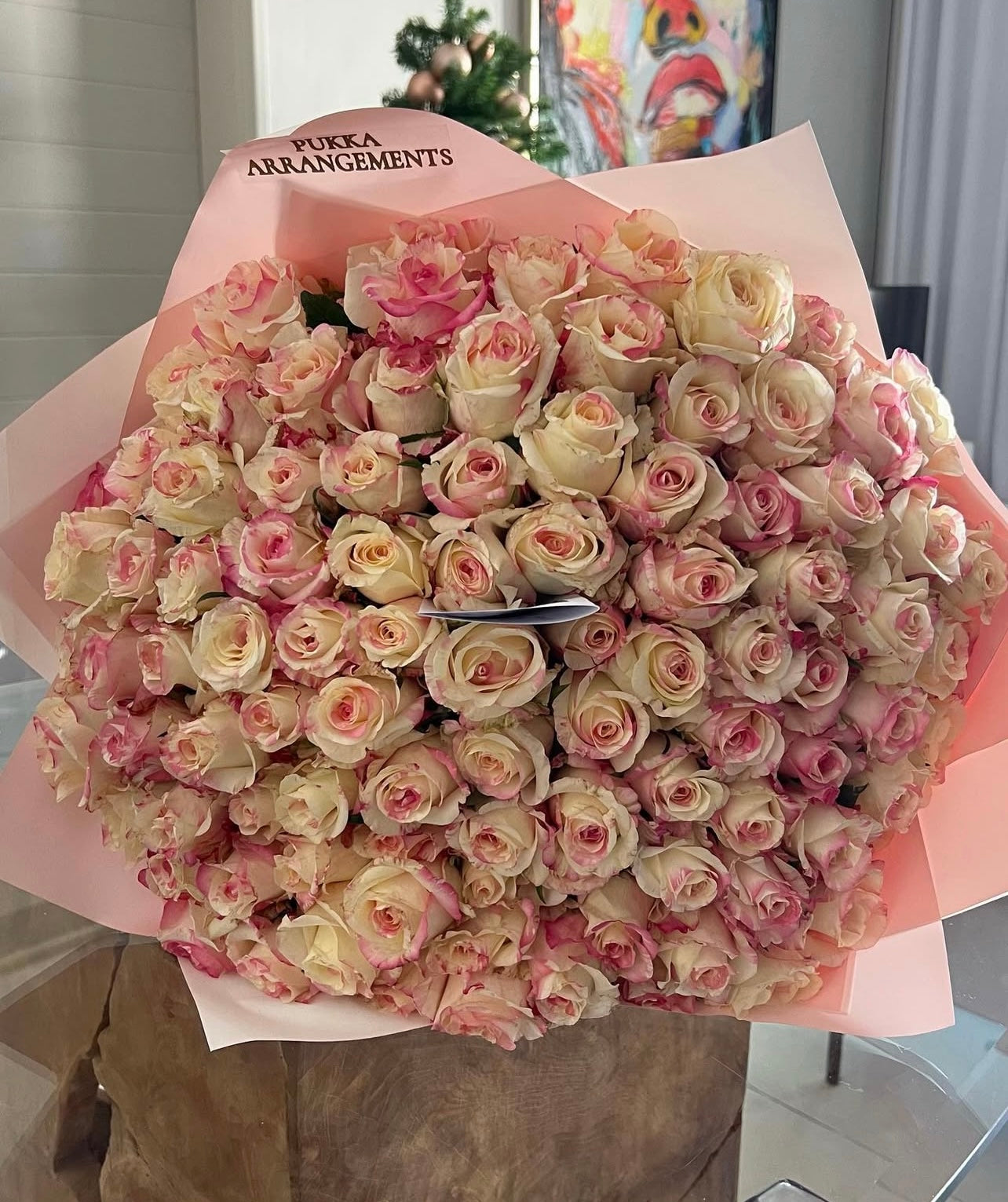 100 Pink Roses