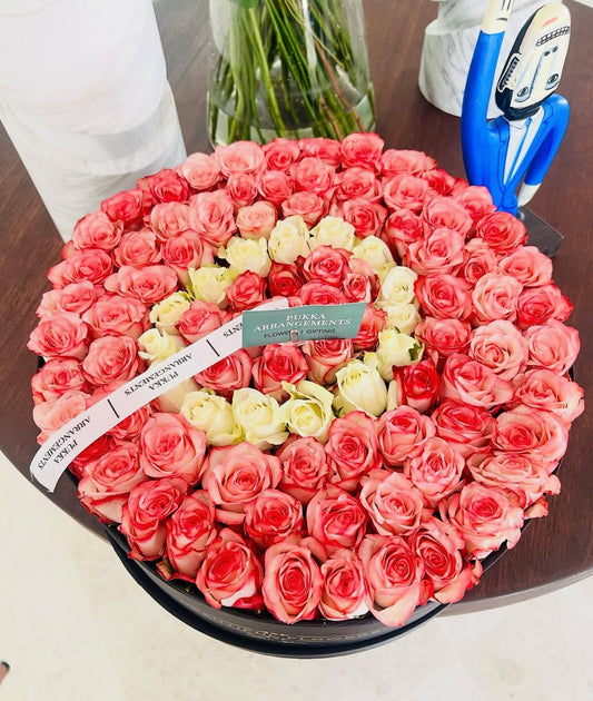 Boxed Pink Roses